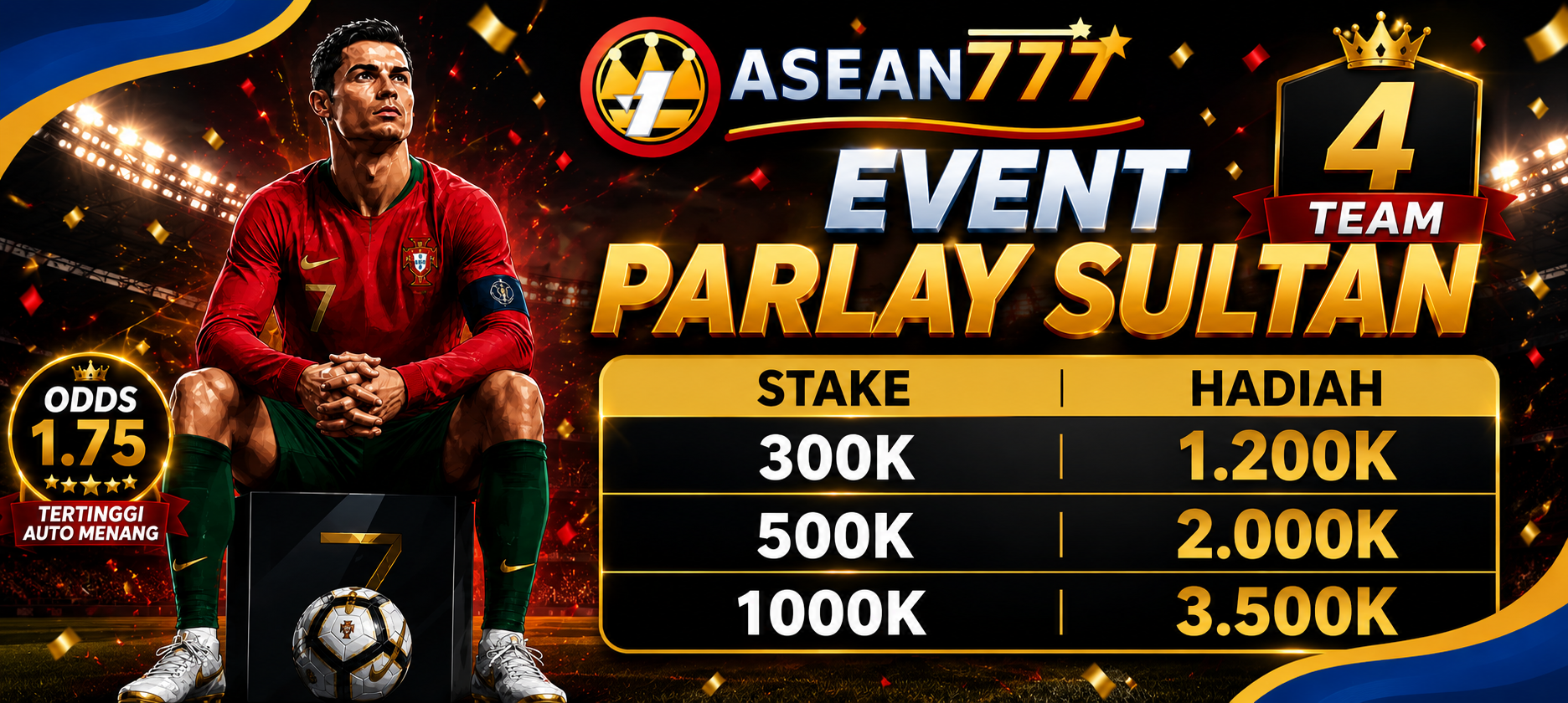 Event Parlay Sultan 4 Team ASEAN777